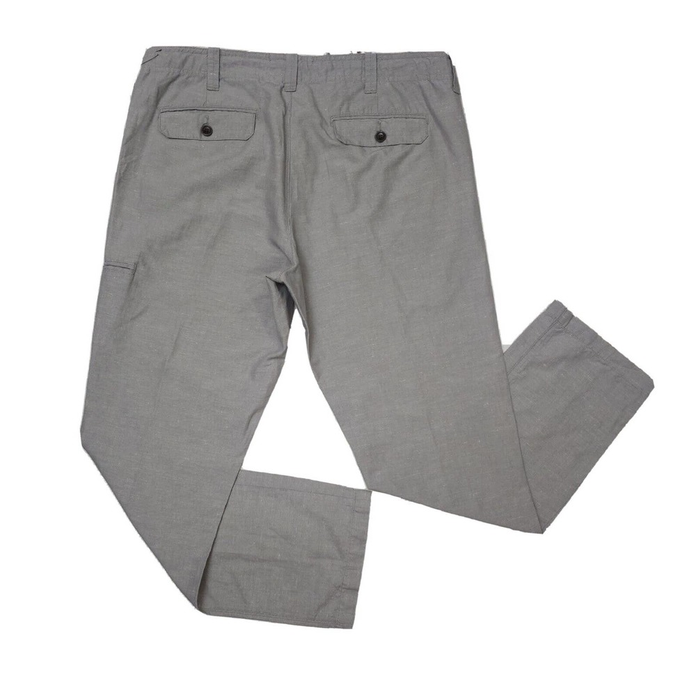 Vince Cotton Blend Drawstring Button Fly Gray Flap Pocket Causal Pant 32(34x 29) - Picture 4 of 7